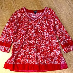 Erika brand sz med ladies cotton blouse